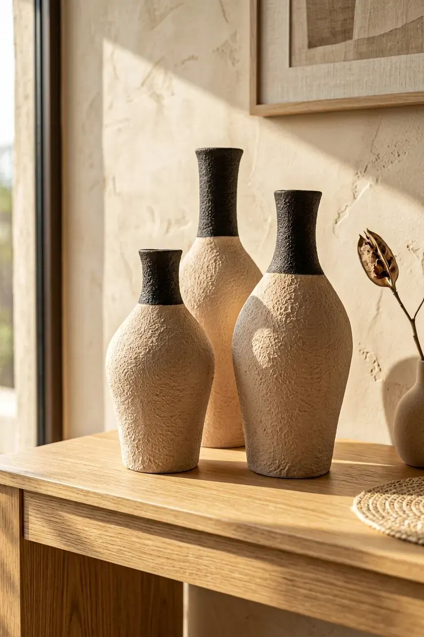 Collection Atlas Élégance – Set de 3 Vases